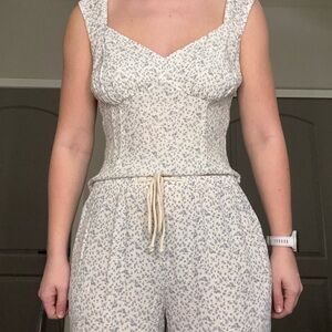 Floral Linen Matching Set